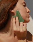 Esteli Green Aventurine Facial Roller & Gua Sha Set