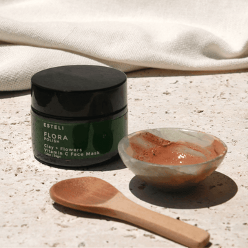  Esteli Aventurine Flora Masking Kit - Flora Clay Mask + Aventurine Bowl